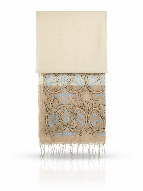Палантин Женский ZW.EMB/BEIGE.MULT